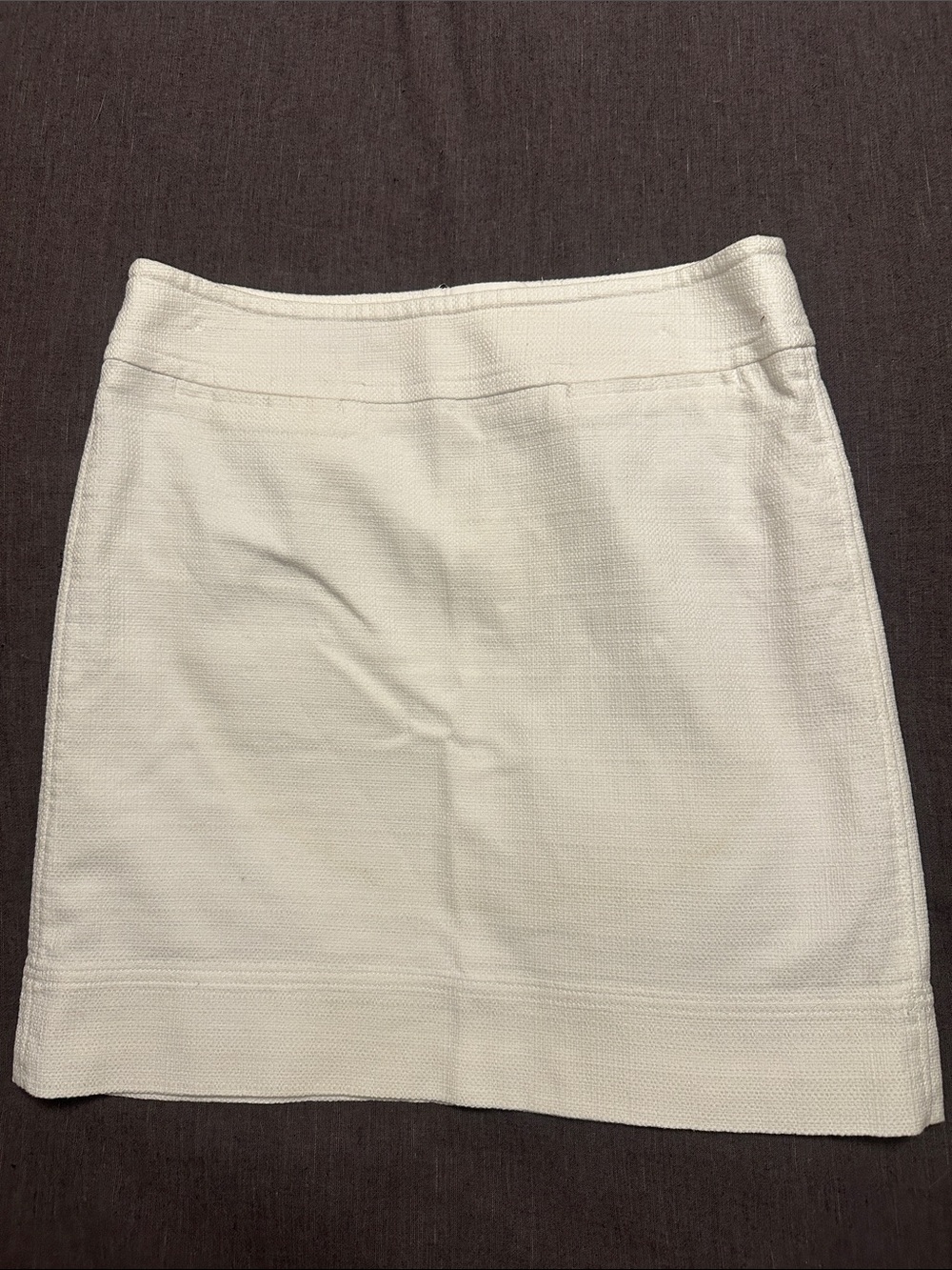 Talbots Cream Knit Mini Skirt